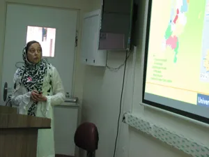 حضور سرکار خانم دکتر پروفسور تروسکه دباک در مرکز تحقیقات هماتولوژی و انکولوژی